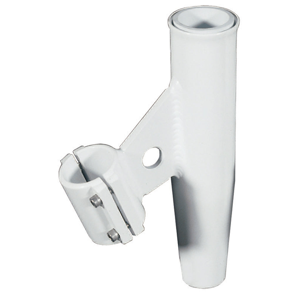 Lees ClampOn Rod Holder  White Aluminum  Vertical Mount  Fits 1900 OD Pipe RA5004WH Main image