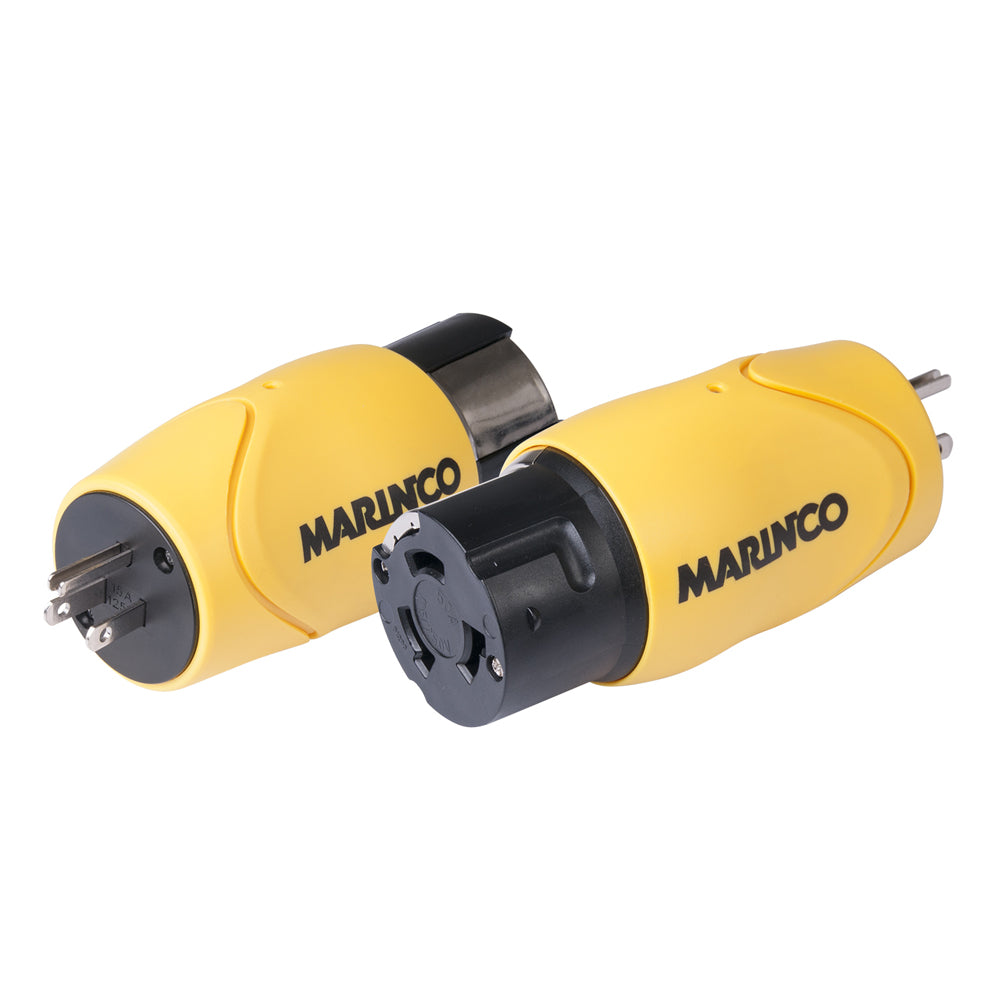 Marinco Straight Adapter  15A Male Straight Blade to 50A 125250V Female Locking S15504 Main image