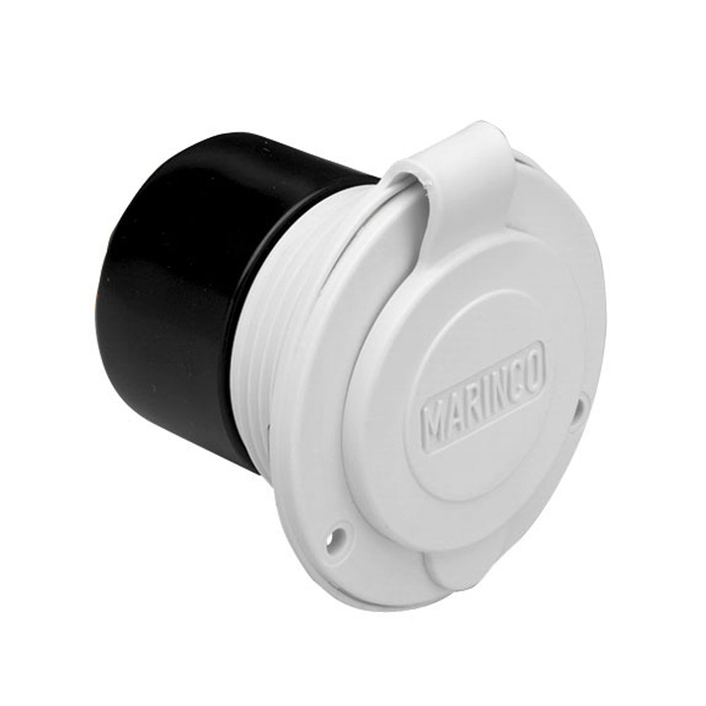 Marinco 15A 125V OnBoard Charger Inlet  Front Mount  White 150BBIW Main image