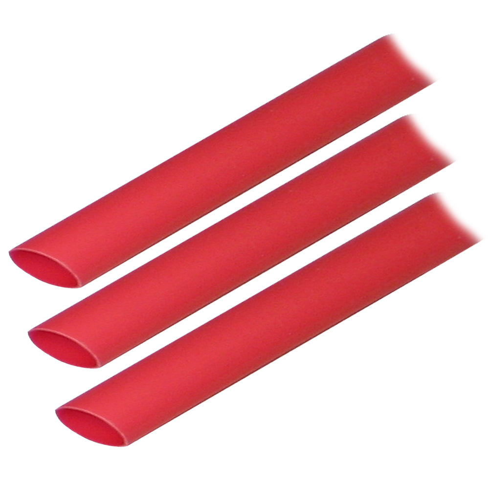 Ancor Adhesive Lined Heat Shrink Tubing ALT  12 x 3  3Pack  Red 305603 Main image