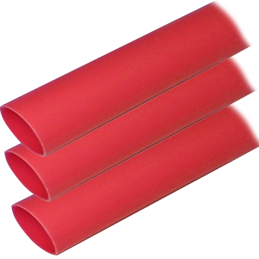 Ancor Adhesive Lined Heat Shrink Tubing ALT  1 x 12  3Pack  Red 307624 Main image
