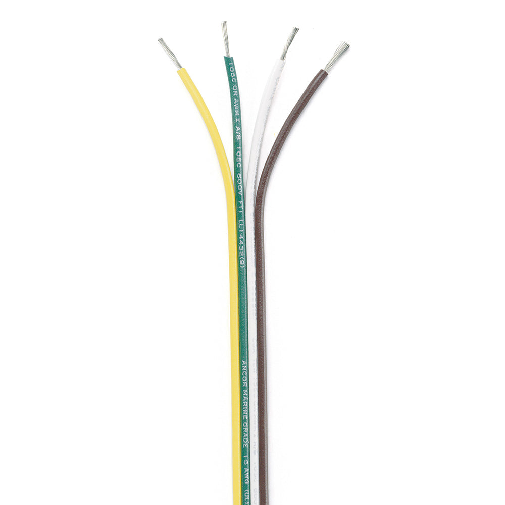 Ancor Ribbon Bonded Cable  164 AWG  BrownGreenWhiteYellow  Flat  100 154510 Main image