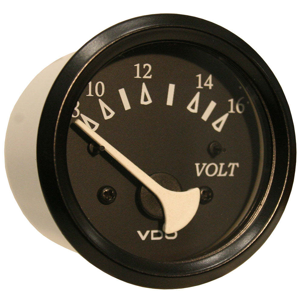 VDO Cockpit Marine 52mm 2116 Voltmeter Black DialBezel 33211805 Main image
