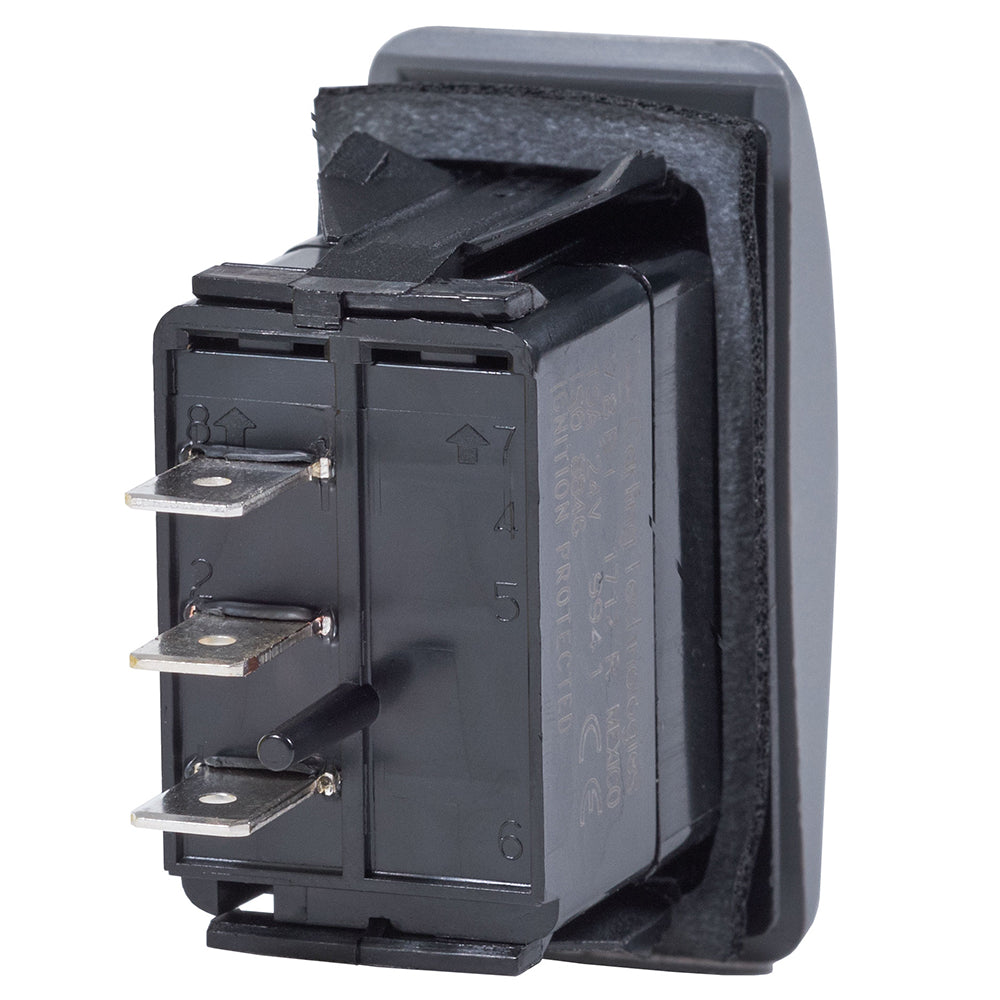 Blue Sea 7933 Contura II Switch SPDT Black - (ON)-OFF-(ON) [7933] Secondary image