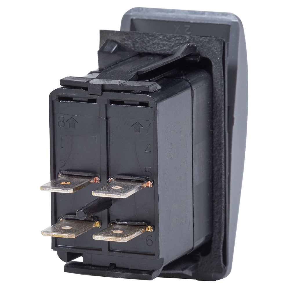 Blue Sea 7935 Contura II Switch DPST Black - OFF-(ON) [7935] Secondary image