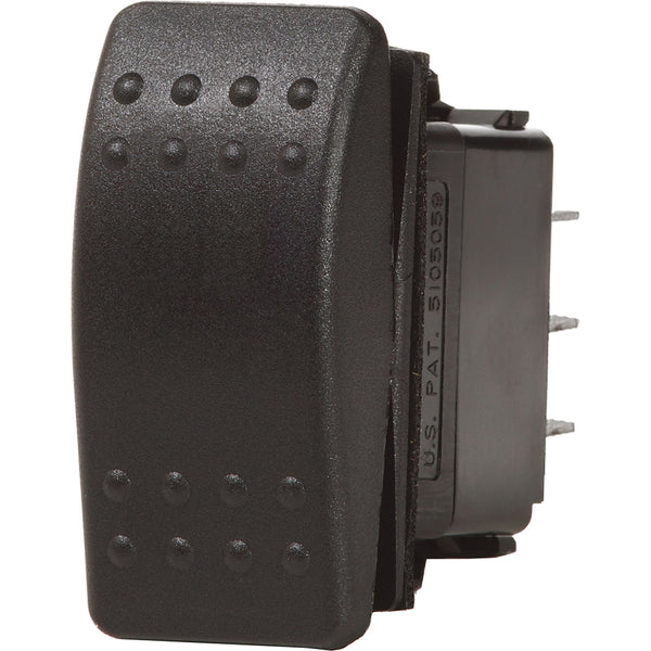 Blue Sea 7938 Contura II Switch DPDT Black  ONOFFON 7938