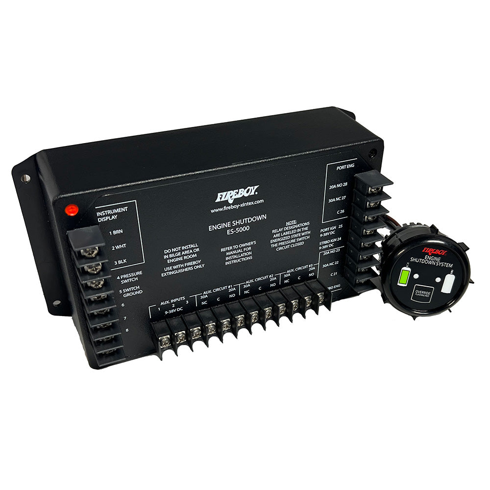 FireboyXintex Engine Shutdown  5 Circuit w20A Relays  Round Display ES500001 Main image