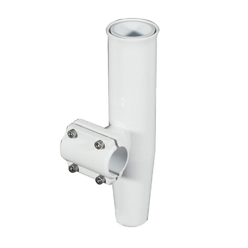 Lees ClampOn Rod Holder  White Aluminum  Horizontal Mount  Fits 1900 OD Pipe RA5204WH Main image