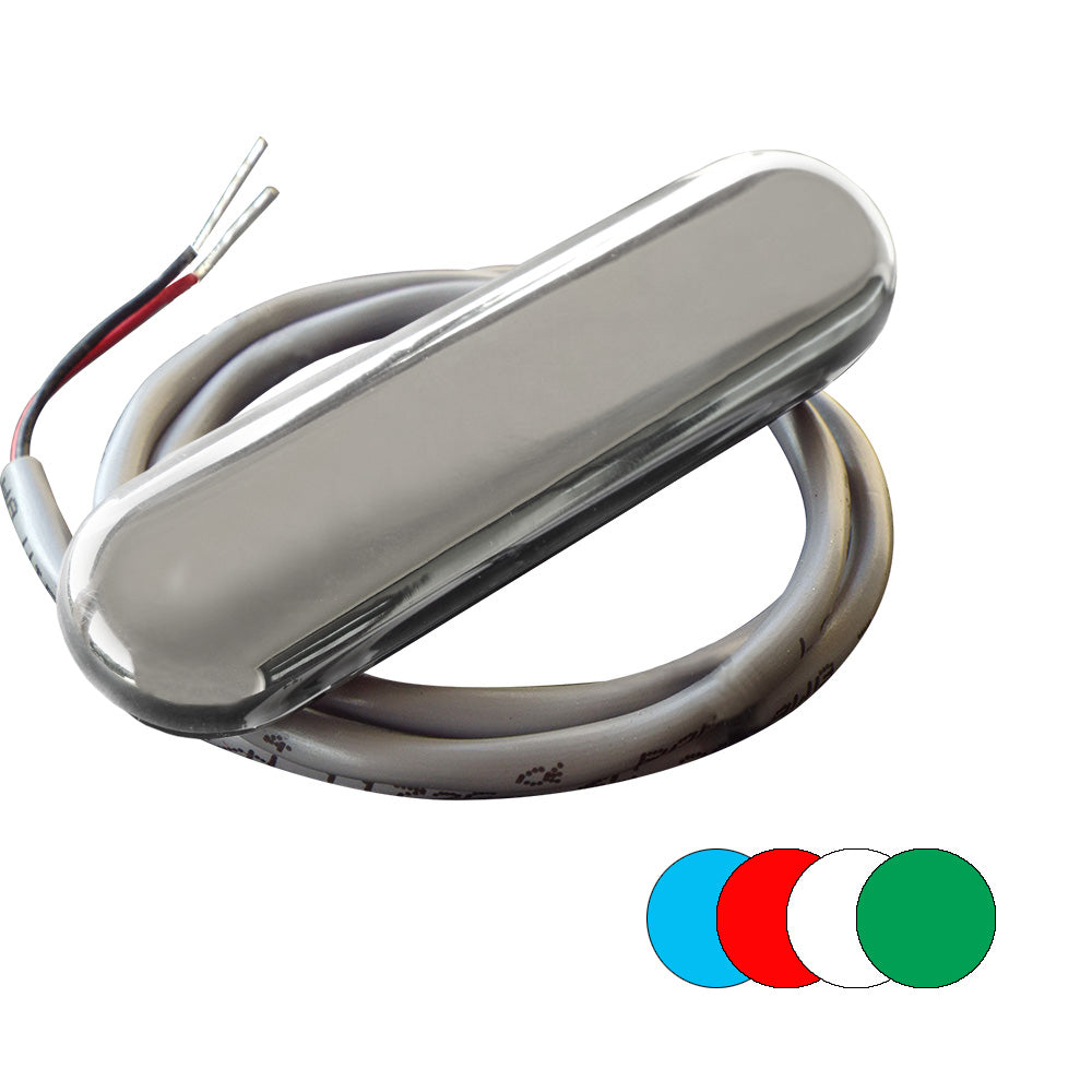ShadowCaster Courtesy Light w2 Lead Wire  316 SS Cover  RGB MultiColor  4Pack SCMCLRGBSS4PACK Main image