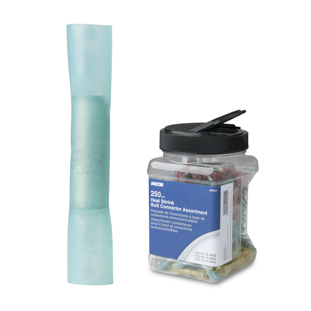 Ancor 1614 AWG Heat Shrink Butt Connector  250Pieces  Jar 309101 Main image