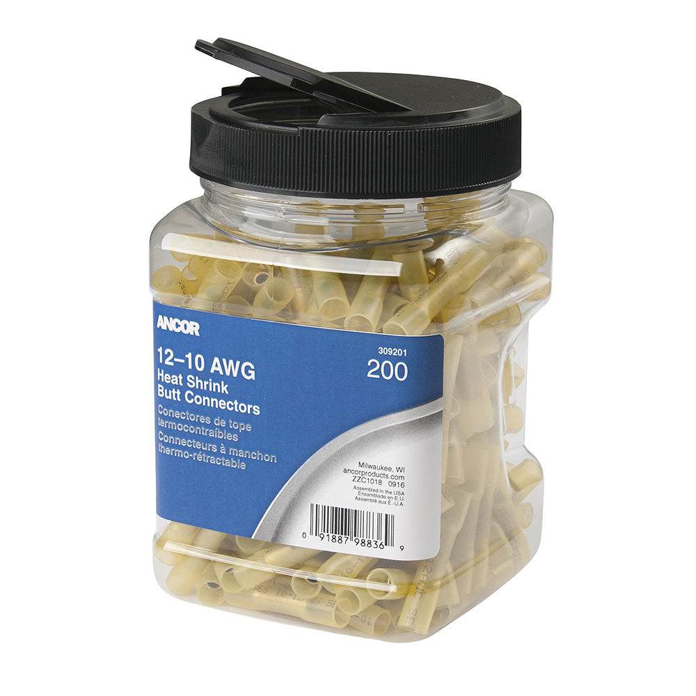 Ancor 1210 AWG Heat Shrink Butt Connector  200Pieces  Jar 309201 Main image