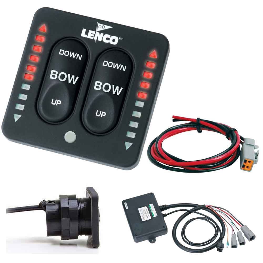 Lenco LED Indicator TwoPiece Tactile Switch Kit wPigtail fSingle Actuator Systems 15270001 Main image