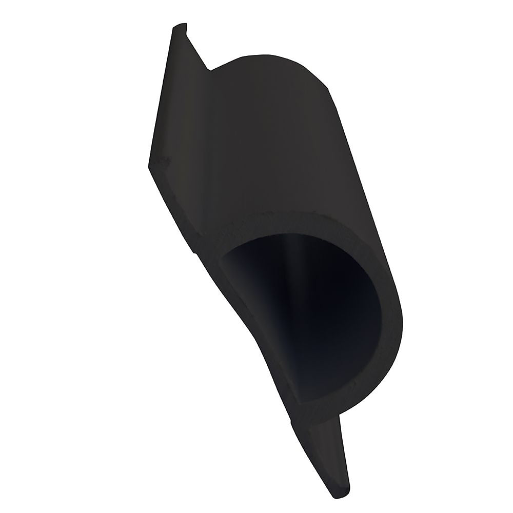 Dock Edge Standard D PVC Profile  16 Roll  Black DE1193F Main image