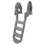 Dock Edge StandOff FlipUp Polyethylene Roto Molded 4Step Dock Ladder  Grey DE2084F