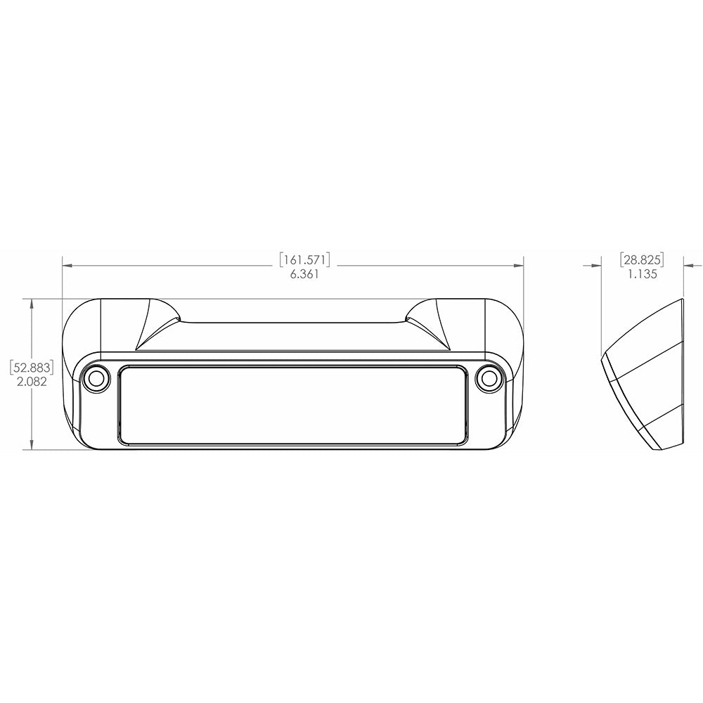 Lumitec Perimeter Light - White Finish - White/Red Dimming [101477] Secondary image