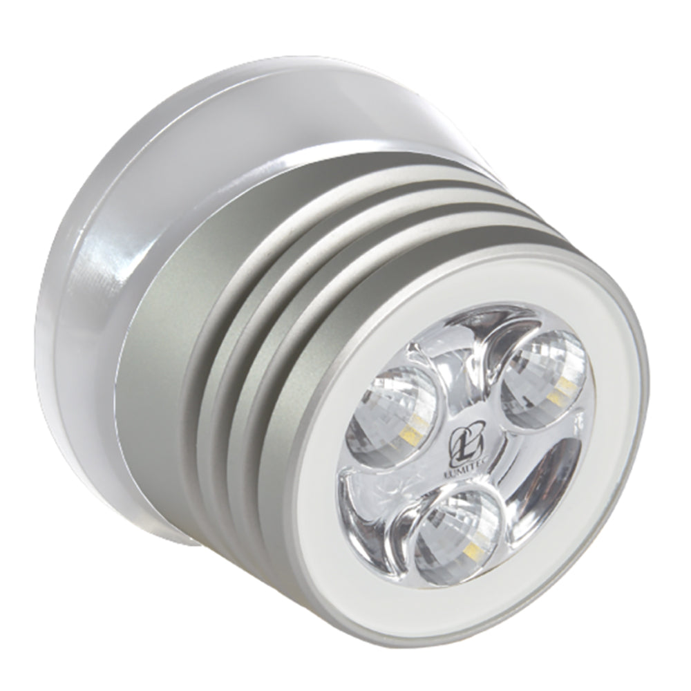 Lumitec Zephyr LED SpreaderDeck Light  Brushed White Base  White NonDimming 101325 Main image