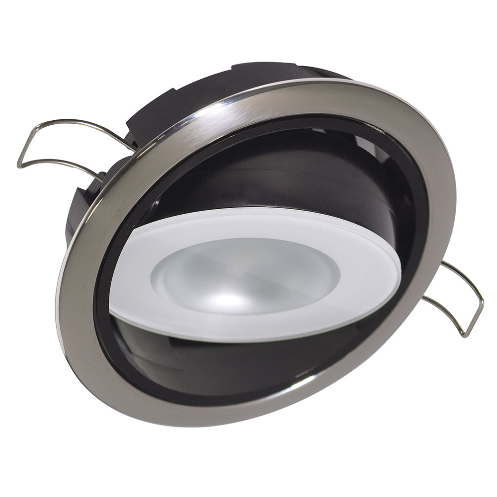 Lumitec Mirage Positionable Down Light  Spectrum RGBW Dimming  Polished Bezel 115117 Main image