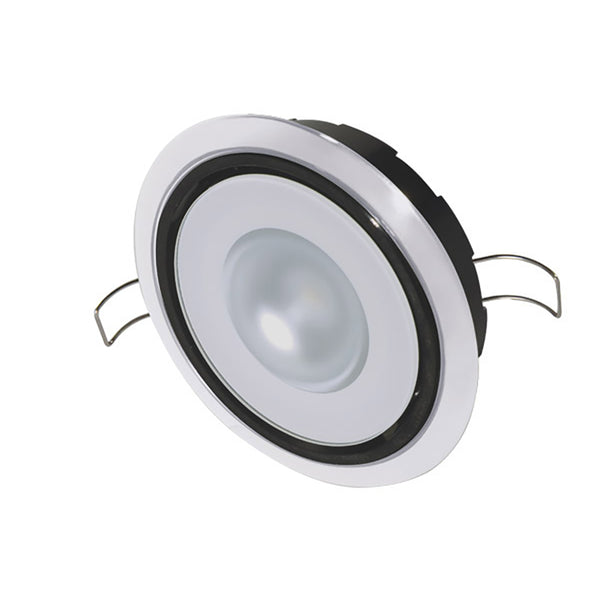 Lumitec Mirage Positionable Down Light  Spectrum RGBW Dimming  White Bezel 115127
