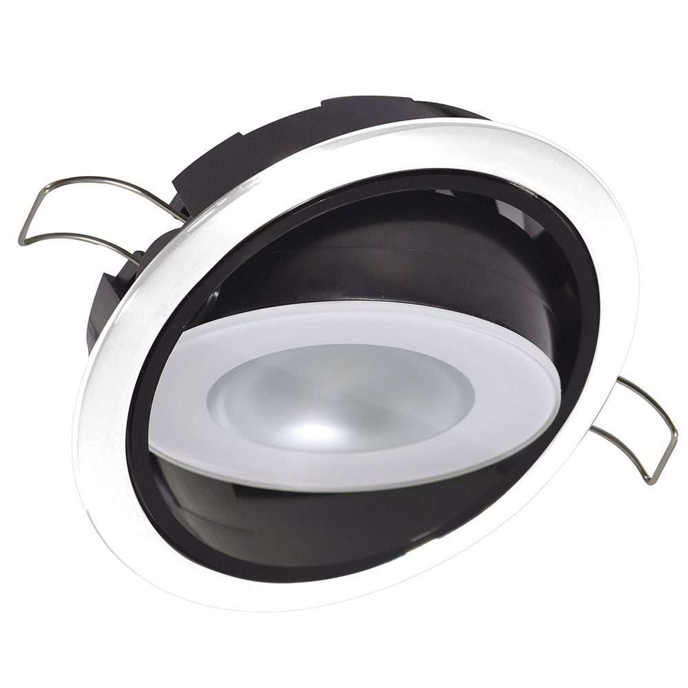 Lumitec Mirage Positionable Down Light  Spectrum RGBW Dimming  White Bezel 115127 Main image