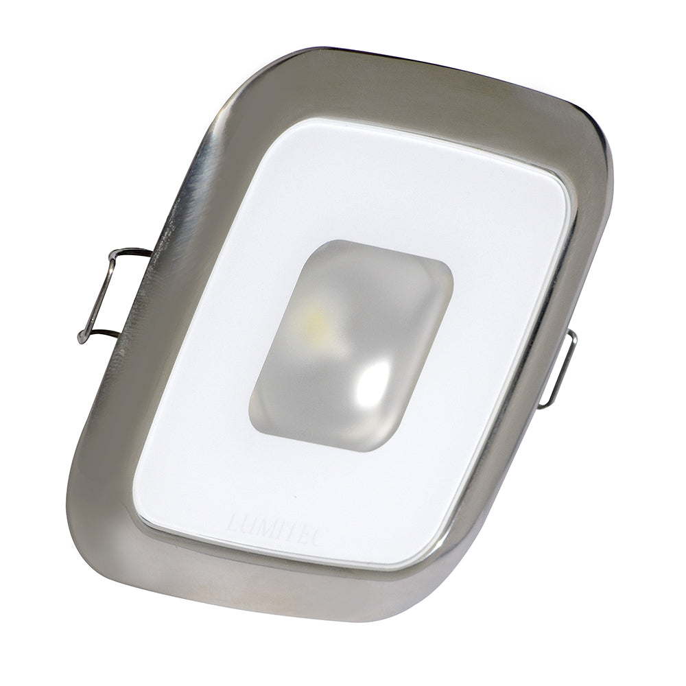 Lumitec Square Mirage Down Light  Spectrum RGBW Dimming  Polished Bezel 116117 Main image