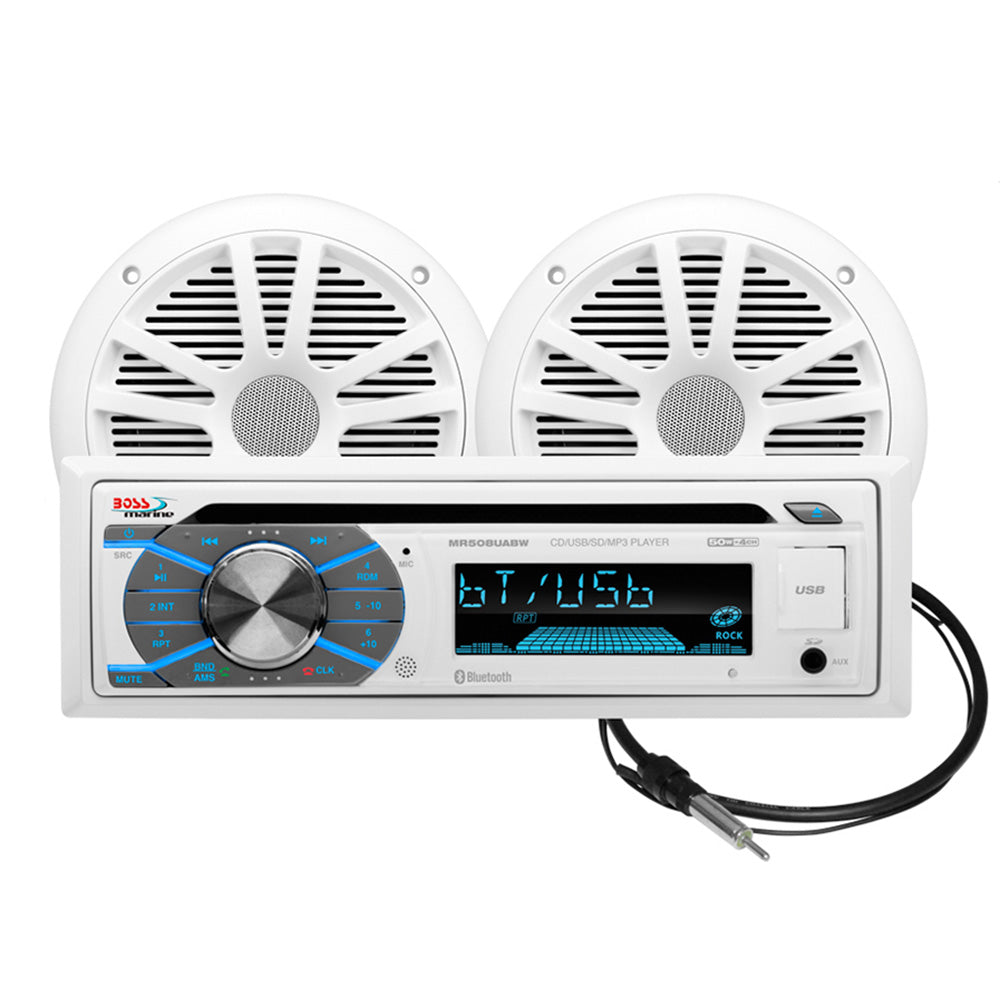 Boss Audio MCK508WB6 Marine Stereo  65 Speaker Kit  White MCK508WB6 Main image