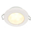 Hella Marine EuroLED 75 3 Round Spring Mount Down Light  Warm White LED  White Plastic Rim  12V 958109511
