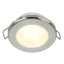 Hella Marine EuroLED 75 3 Round Spring Mount Down Light  Warm White LED  Stainless Steel Rim  12V 958109521