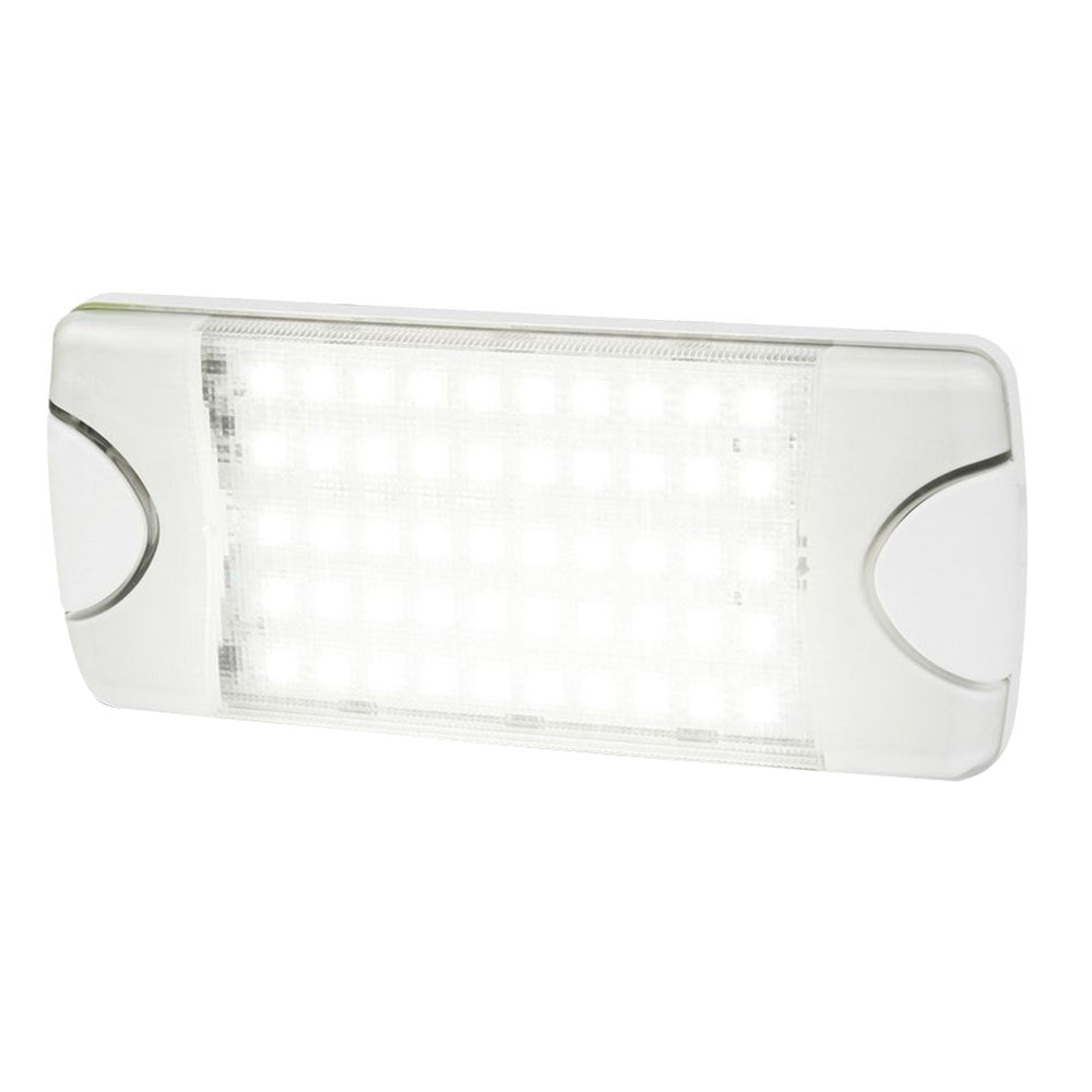 Hella Marine DuraLED 50 Low Profile InteriorExterior Lamp  White LED Spreader Beam 980629001 Main image