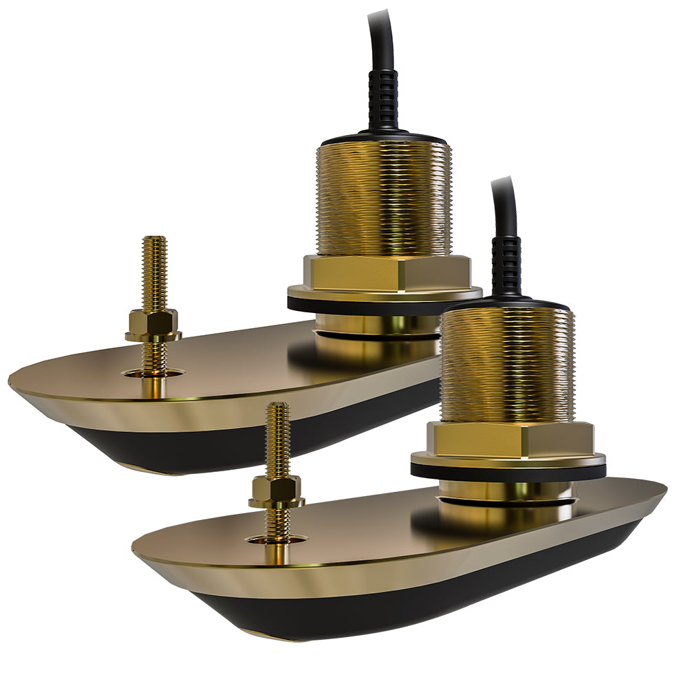Raymarine RV212 RealVision 3D Bronze ThruHull Transducer Pair Pack  12  8M Cable  YCable T70318 Main image