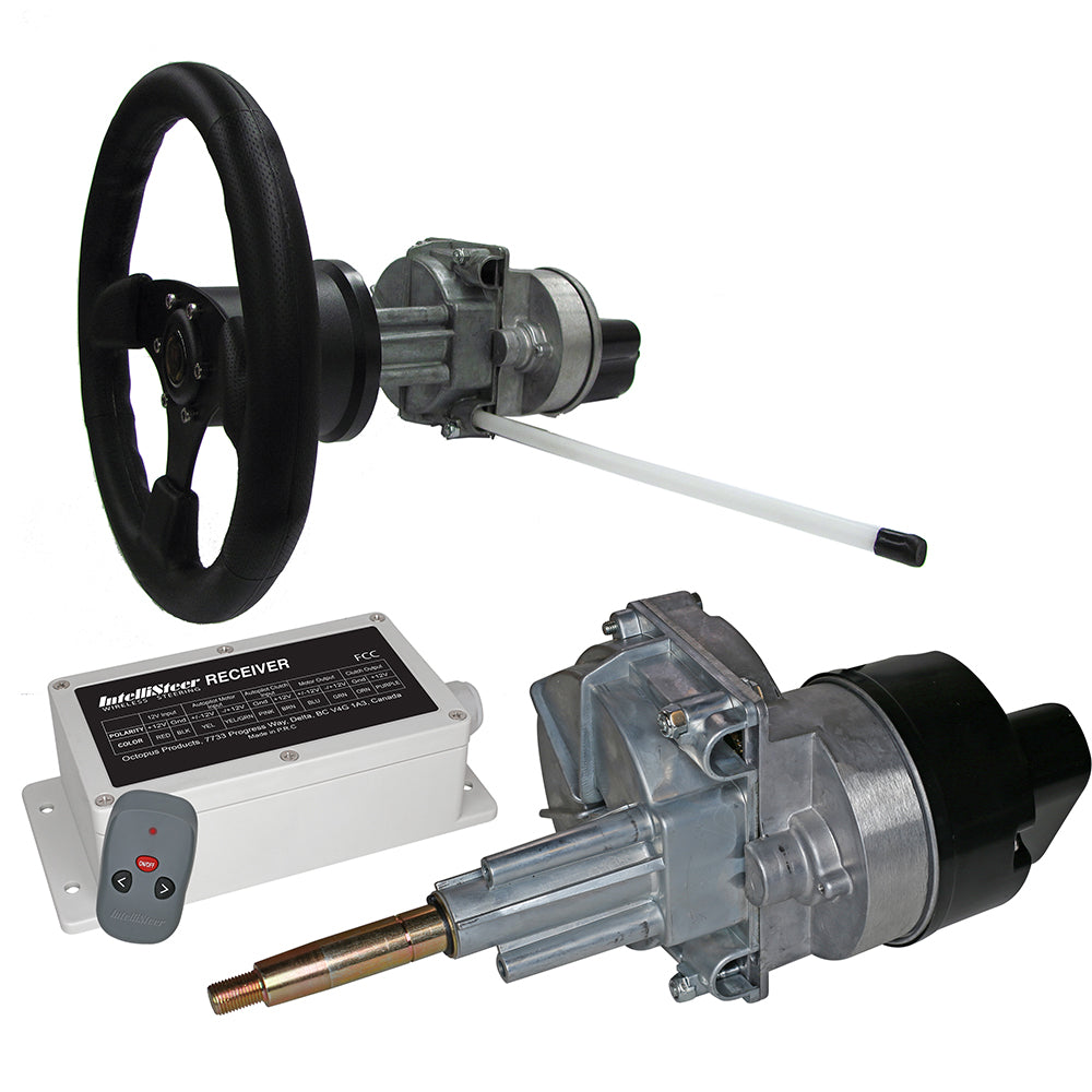 Intellisteer Type S fStraight Shaft Helms fCable Steered Boats wDash Mounted Wheel INTTYPES Main image