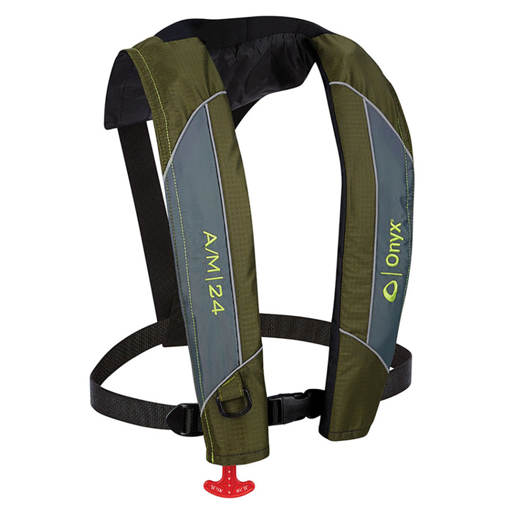 Onyx AM24 AutomaticManual Inflatable PFD Life Jacket  Green 13200040000418 Main image