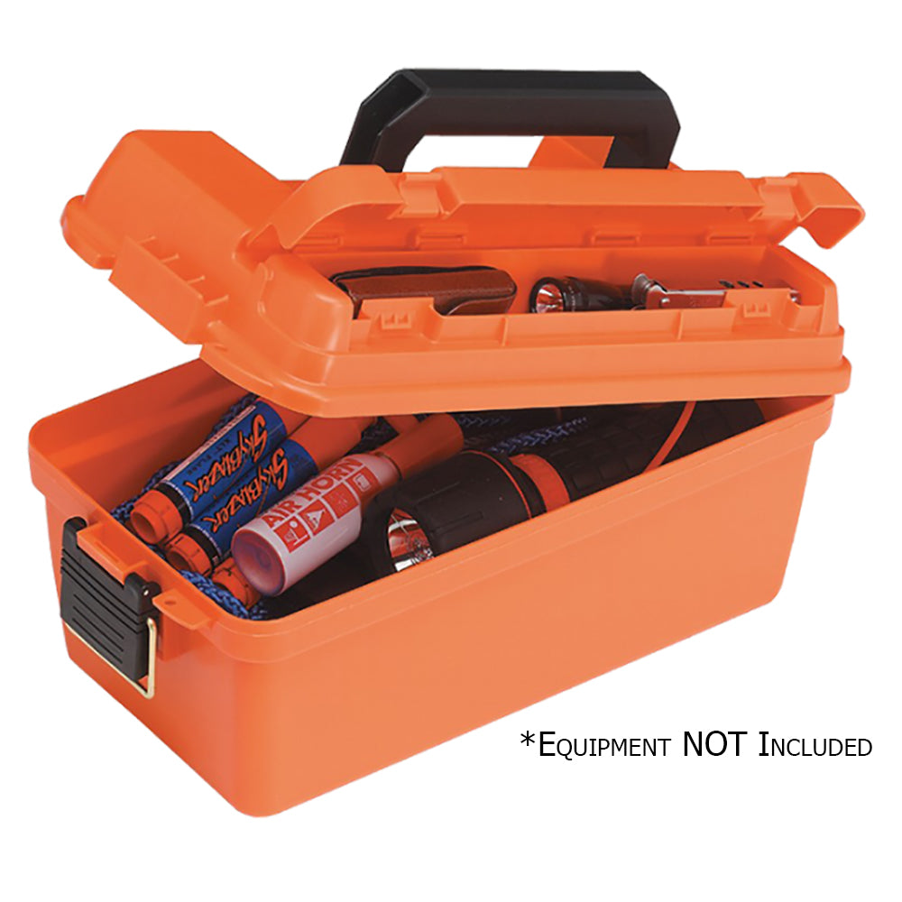 Plano Small Shallow Emergency Dry Storage Supply Box  Orange 141250 Main image