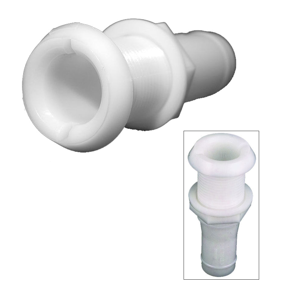 Perko 34 ThruHull Fitting fHose  Plastic Narrow Flange 0301DP5 Main image