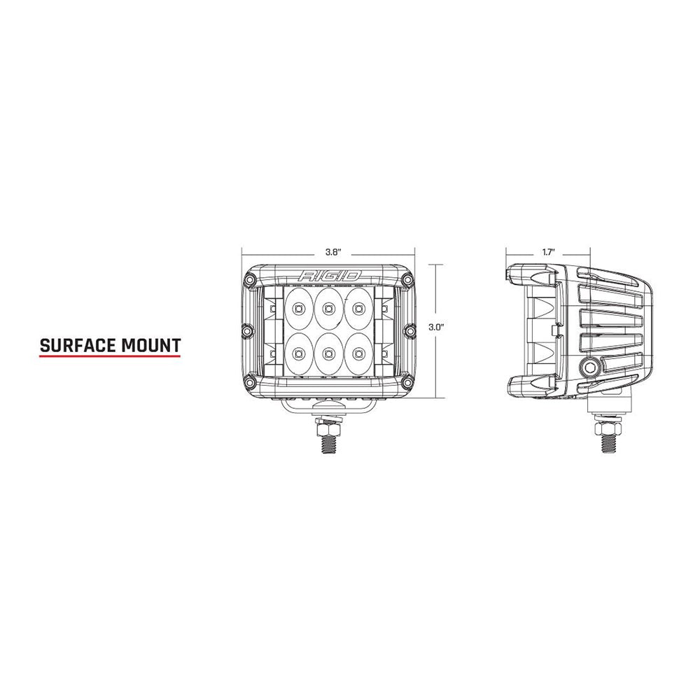 RIGID Industries D-SS Series PRO Flood LED Surface Mount - Pair - Black [262113] Secondary image