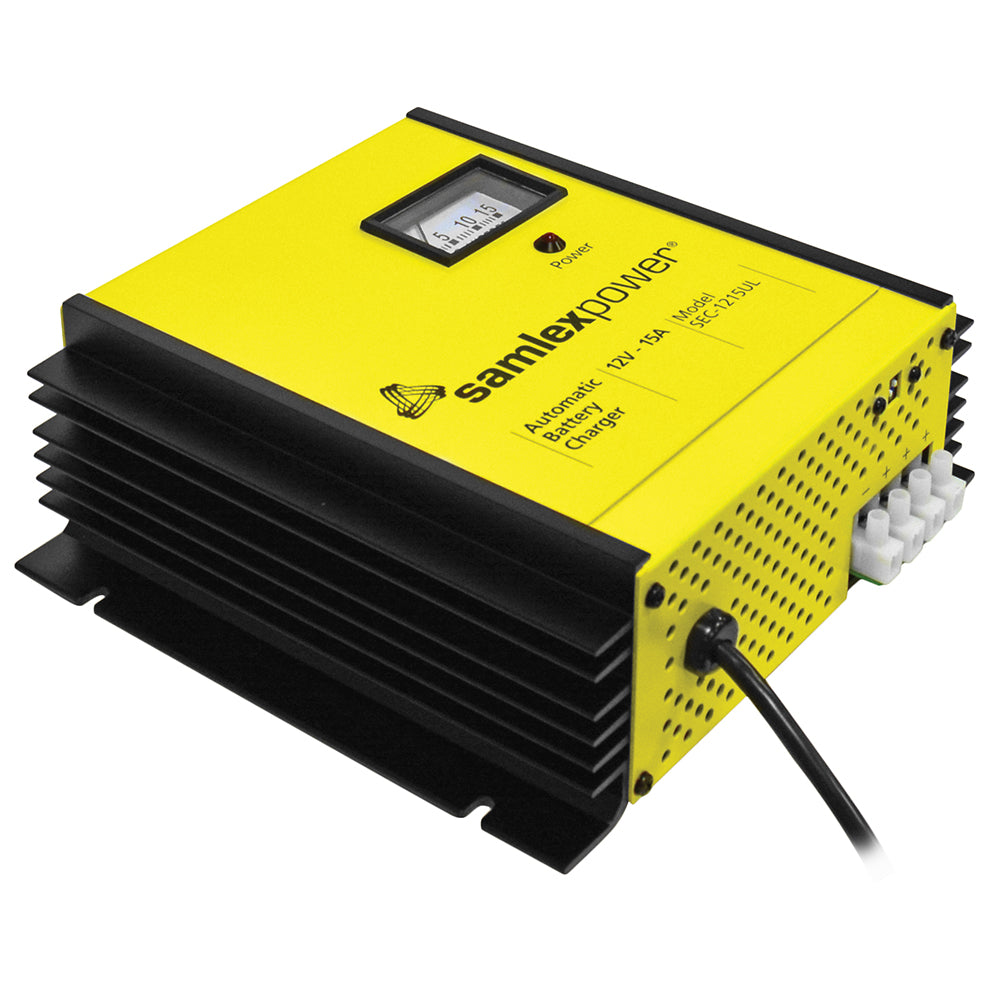 Samlex 15A Battery Charger  12V  3Bank  3Stage wDip Switch  Lugs SEC1215UL Main image