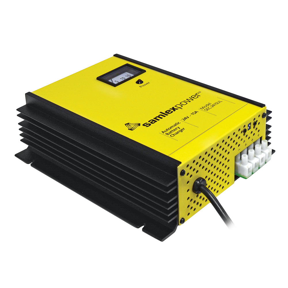 Samlex 15A Battery Charger  24V  3Bank  3Stage wDip Switch  Lugs SEC2415UL Main image