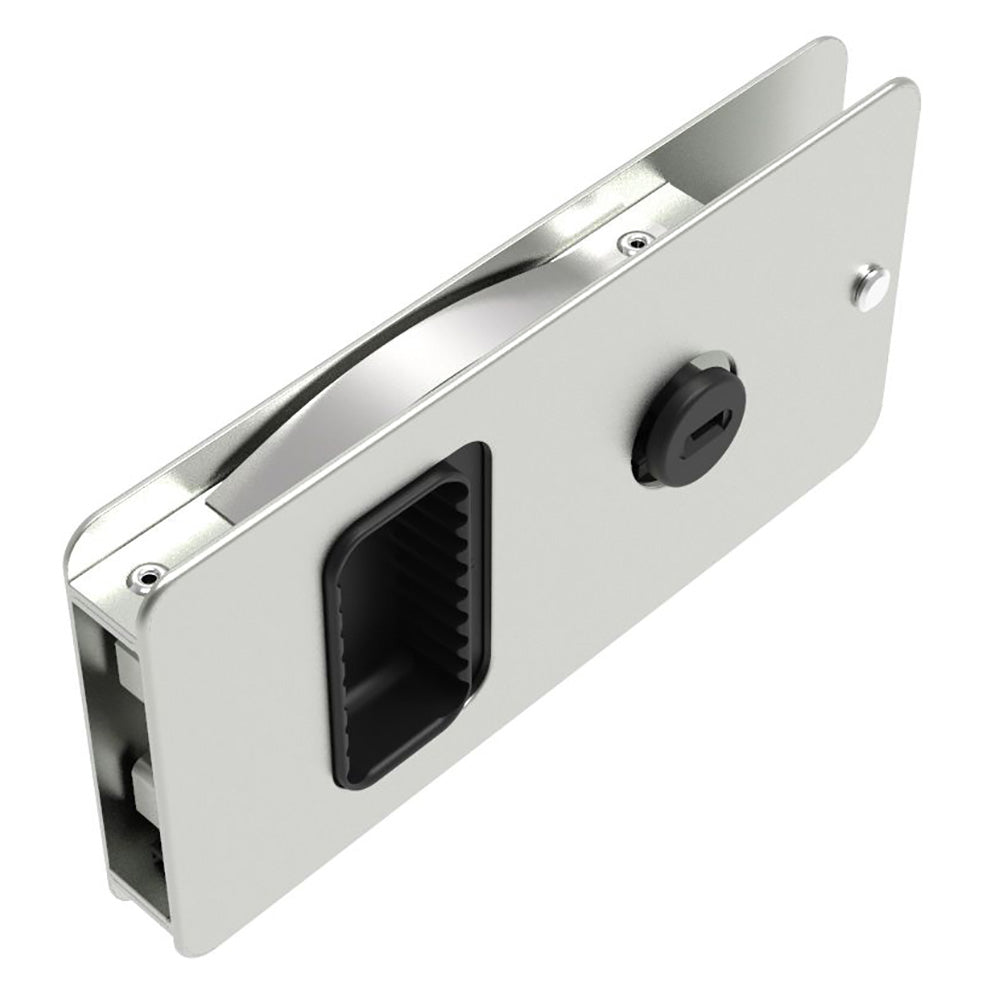 Southco Flush Sliding Door Latch  Square  Aluminum MF0111060 Main image