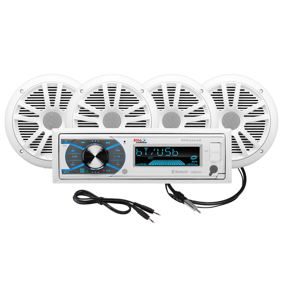 Boss Audio MCK632WB64 Marine Stereo  2 Pairs of 65 Speaker Kit  White MCK632WB64 Main image