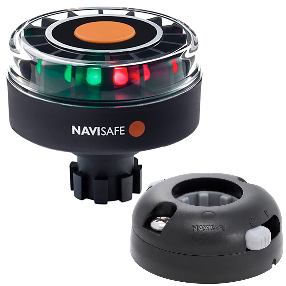 Navisafe Navilight Tricolor 2NM wNavibolt Base  Horizontal Mount  Black 342KIT7 Main image