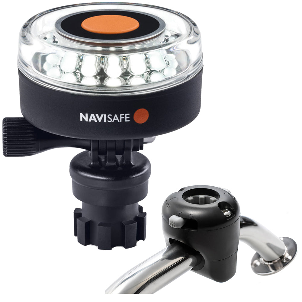 Navisafe Navilight 360 2NM White wNavimount Base  Rail Mount  Black 040KIT Main image