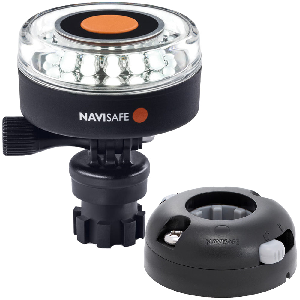 Navisafe Navilight 360 2NM White wNavimount Base  Horizontal Mount  Black 040KIT7 Main image