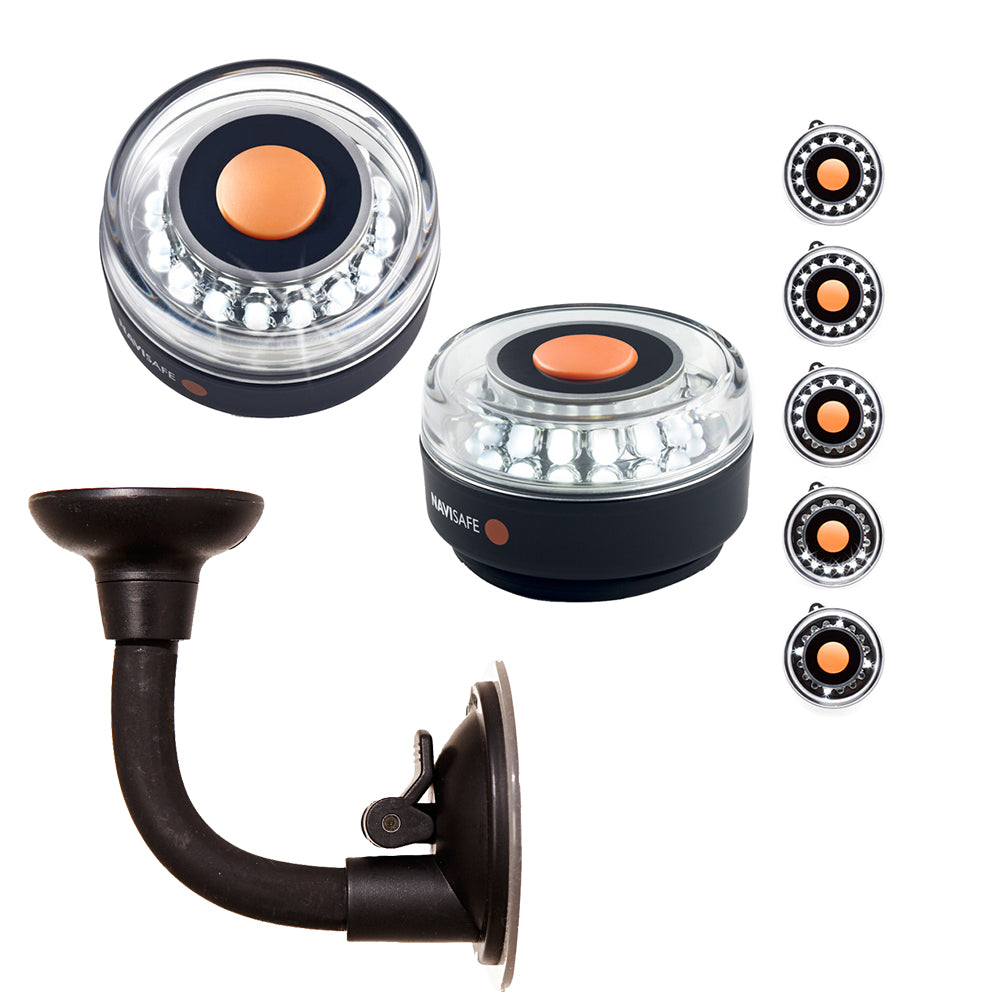 Navisafe Portable Navilight 360 2NM  White wBendable Suction Cup Mount 001KIT2 Main image