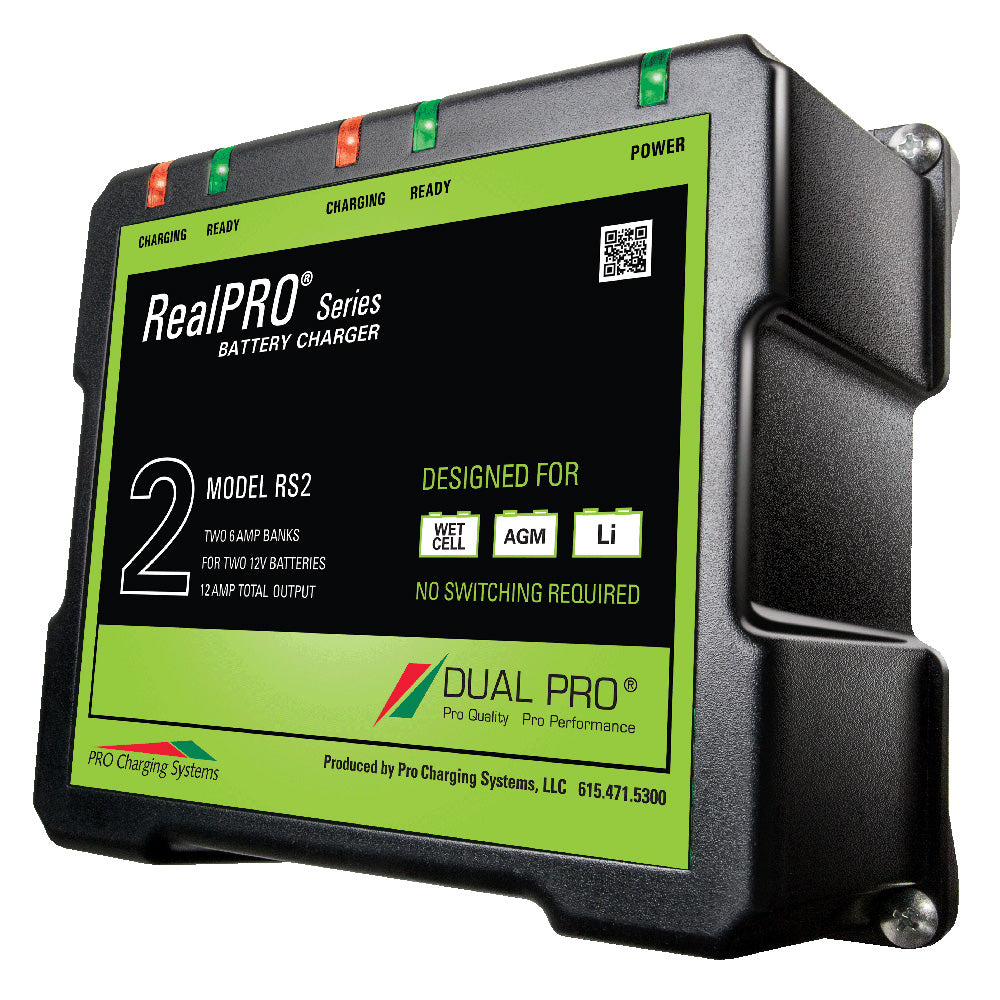 Dual Pro RealPRO Series Battery Charger  12A  26ABanks  12V24V RS2 Main image