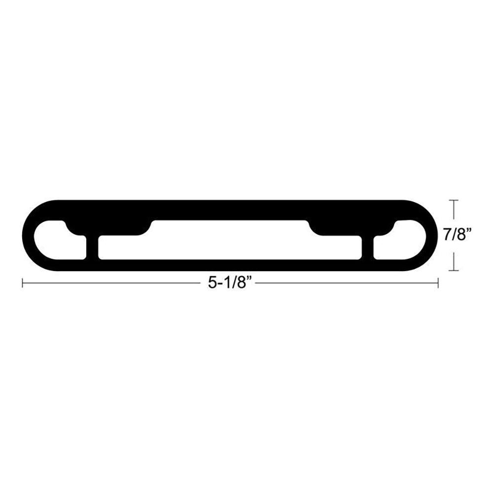 TACO T-Top Extrusion Plate Pre-Drilled for Grand Slams - 20" - Pair [GSE-1939BSA20] Secondary image