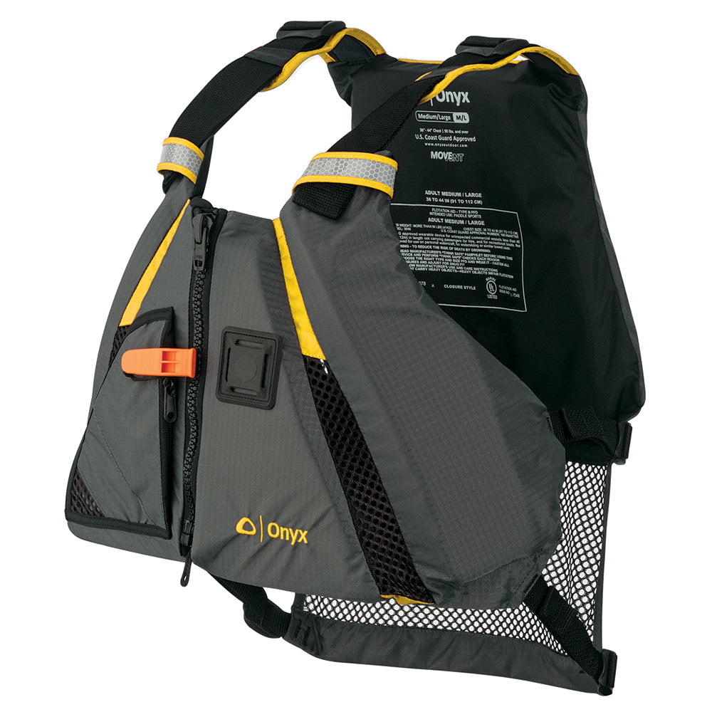 Onyx MoveVent Dynamic Paddle Sports Vest  YellowGrey  XL2XL 12220030006018 Main image