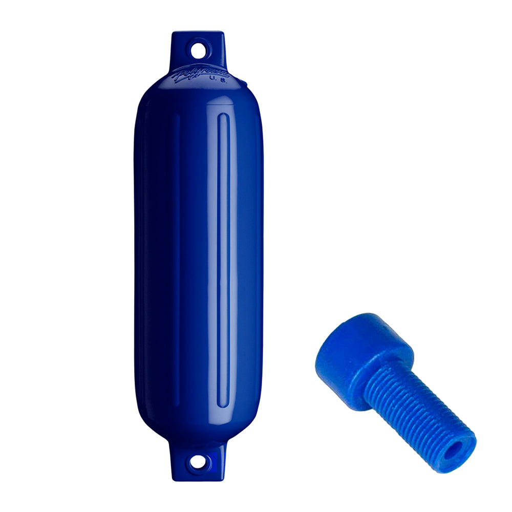 Polyform G4 Twin Eye Fender 65 x 22  Cobalt Blue wAdapter G4 COBALT BLUE WAIR ADAPTER Main image