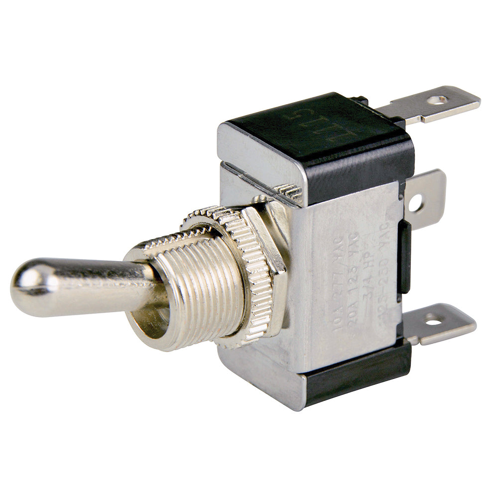 BEP SPDT Chrome Plated Toggle Switch  ONOFFON 1002001 Main image