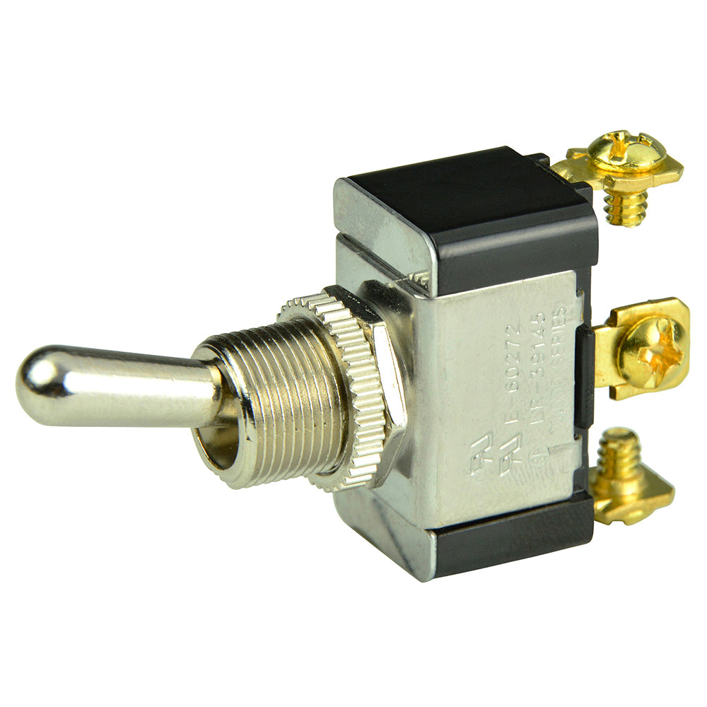 BEP SPDT Chrome Plated Toggle Switch  ONOFFON 1002015 Main image