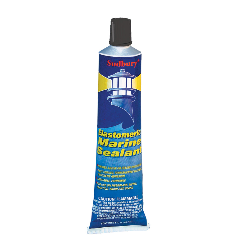 Sudbury Elastometric 3 oz 89ml Sealant Tube  Black 322 Main image