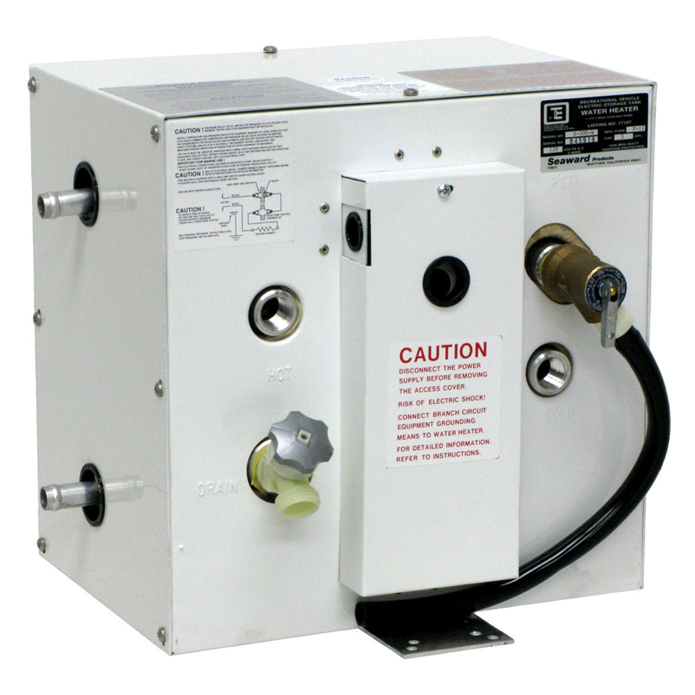 Whale Seaward 3 Gallon Hot Water Heater wSide Heat Exchanger  White Epoxy  120V  1500W S300W Main image